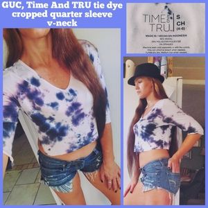 GUC, Time and tru tie dye crop top